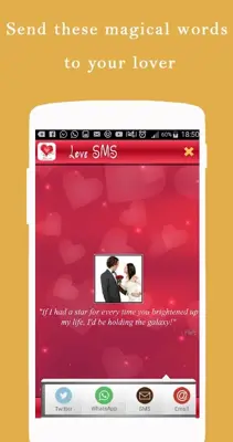 Romantic love messages for Girlfriend 2018 SMS android App screenshot 8